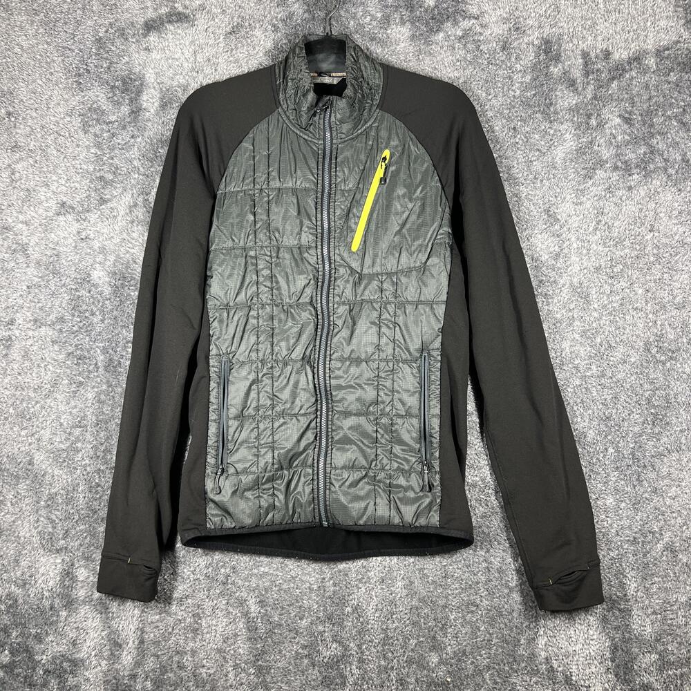 SmartWool Sweatshirt Womens M Black Full Zip Insulated Lined Pockets Stretch
